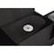 Global Industrial Outdoor Bottle Filling Station & Bi-Level Drinking Fountain, Black Powder Coat 761220BK - alternate 3